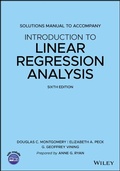 Cover: Solutions Manual to accompany Introduction to Linear Regression Analysis - Wiley-Blackwell