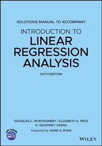 Enlarge image Cover: Solutions Manual to accompany Introduction to Linear Regression Analysis - Wiley-Blackwell