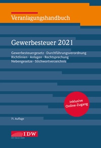 Abbildung von: Veranlagungshandbuch Gewerbesteuer 2021: GewSt 2021 - IDW