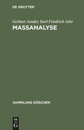 Cover: Ma&szlig;analyse - De Gruyter