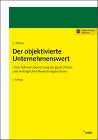 Abbildung von: Der objektivierte Unternehmenswert - NWB