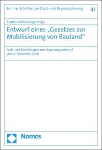 Abbildung von: Entwurf eines "Gesetzes zur Mobilisierung von Bauland" - Nomos