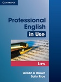 Cover: Professional English in Use Law - Cambridge University Press