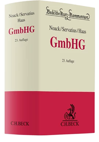 Abbildung von: Gesetz betreffend die Gesellschaften mit beschränkter Haftung: GmbHG - C.H.BECK