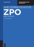 Cover: Zivilprozessordnung und Nebengesetze: ZPO - Band 5 - De Gruyter