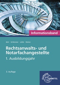 Abbildung von: Rechtsanwalts- und Notarfachangestellte, Informationsband - Europa-Lehrmittel