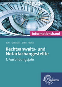 Abbildung von: Rechtsanwalts- und Notarfachangestellte, Informationsband - Europa-Lehrmittel
