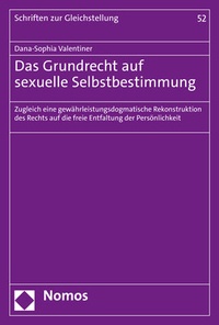 Abbildung von: Das Grundrecht auf sexuelle Selbstbestimmung - Nomos