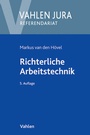 Cover: Richterliche Arbeitstechnik - Vahlen