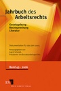 Bild: Jahrbuch des Arbeitsrechts 43 - Erich Schmidt Verlag