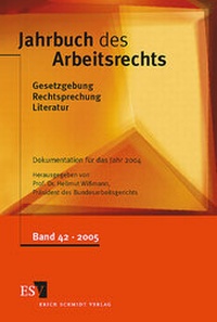Abbildung von: Jahrbuch des Arbeitsrechts 42 - Erich Schmidt Verlag