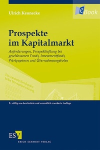 Abbildung von: Prospekte im Kapitalmarkt - Erich Schmidt Verlag