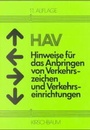 Bild: HAV - Hinweise für das Anbringen von Verkehrszeichen und Verkehrseinrichtungen - Kirschbaum