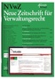 Abbildung: "NVwZ - Neue Zeitschrift für Verwaltungsrecht "