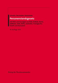 Abbildung von: Personenstandsgesetz - Verlag für Standesamtswesen