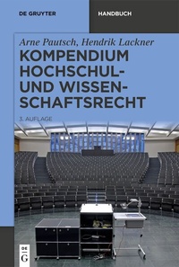 Abbildung von: Kompendium Hochschul- und Wissenschaftsrecht - De Gruyter