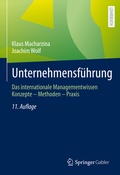 Cover: Unternehmensf&uuml;hrung - Springer Gabler