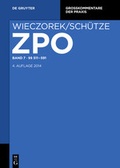 Abbildung von: Zivilprozessordnung und Nebengesetze: ZPO - Band 7 - De Gruyter