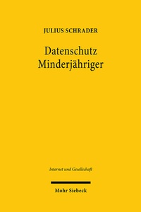 Abbildung von: Datenschutz Minderjaehriger - Mohr Siebeck