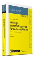 Cover: Wichtige Wirtschaftsgesetze f&uuml;r Bachelor/Master - NWB
