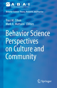 Enlarge image Cover: Behavior Science Perspectives on Culture and Community - Springer