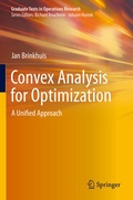 Cover: Convex Analysis for Optimization - Springer