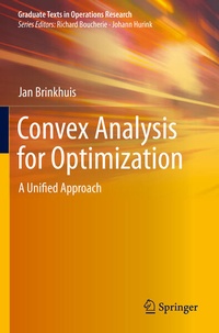 Enlarge image Cover: Convex Analysis for Optimization - Springer