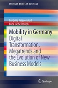 Cover: Mobility in Germany - Springer