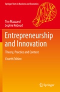 Cover: Entrepreneurship and Innovation - Springer