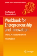 Cover: Workbook for Entrepreneurship and Innovation - Springer