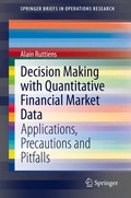 Cover: Decision Making with Quantitative Financial Market Data - Springer