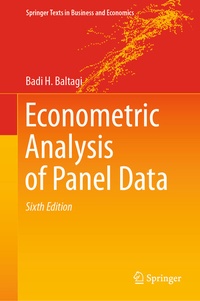 Enlarge image Cover: Econometric Analysis of Panel Data - Springer