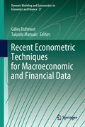 Cover: Recent Econometric Techniques for Macroeconomic and Financial Data - Springer