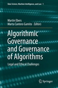 Cover: Algorithmic Governance and Governance of Algorithms - Springer