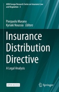 Cover: Insurance Distribution Directive - Springer