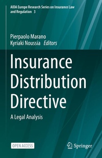 Enlarge image Cover: Insurance Distribution Directive - Springer