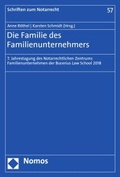 Cover: Die Familie des Familienunternehmers - Nomos