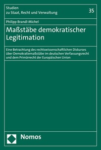 Abbildung von: Maßstäbe demokratischer Legitimation - Nomos