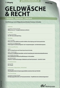 Abbildung von: Geldwäsche & Recht: GWuR - Fachmedien Recht und Wirtschaft