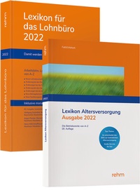 Bild vergrößern Bild: Buchpaket: Lexikon für das Lohnbüro 2022 und Lexikon Altersversorgung 2022 - Rehm