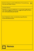 Cover: Verfassungsrechtliche Legislativpflichten im Umsatzsteuerrecht - Nomos