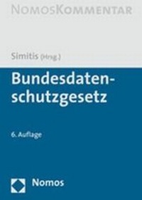 Abbildung von: Bundesdatenschutzgesetz - Nomos