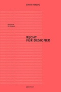 Cover: Recht f&uuml;r Designer - AVEdition