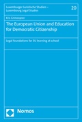 Cover: The European Union and Education for Democratic Citizenship - Nomos