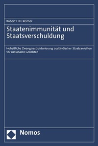 Abbildung von: Staatenimmunität und Staatsverschuldung - Nomos