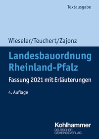 Abbildung von: Landesbauordnung Rheinland-Pfalz - Deutscher Gemeindeverlag