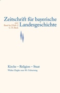 Abbildung von: Zeitschrift für bayerische Landesgeschichte - C.H.BECK