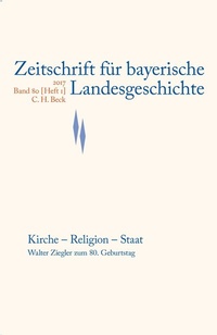 Abbildung von: Zeitschrift für bayerische Landesgeschichte - C.H.BECK