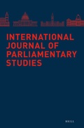 Cover: International Journal of Parliamentary Studies - Brill