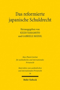 Abbildung von: Das reformierte japanische Schuldrecht - Mohr Siebeck
